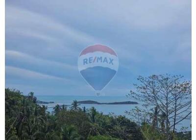 Land for sale on the hill with 180° sea view @Bophut Koh Samui