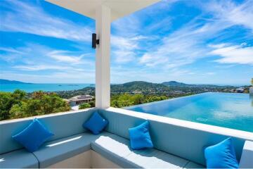 Brand-new Luxury Sea view villa on Bophut hills - 920121061-7