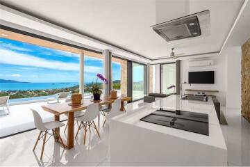Brand-new Luxury Sea view villa on Bophut hills - 920121061-7