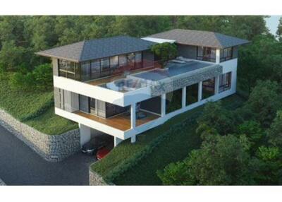 Luxury Modern Tropical Style 4 bedroom Villa for Sale @ Plai Laem