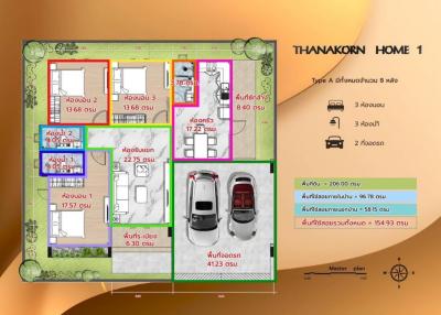 New 3 Bedroom House in Takiantia - Banglamung