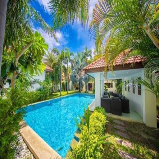 Large Pool Villa in prestige Beachfront Village