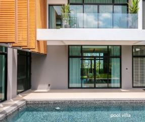 Luxury pool villa in a tropical setting