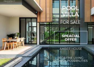 Luxury pool villa in a tropical setting