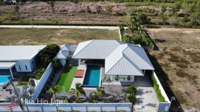 Modern 3 Bedroom Pool Villa with Stunning Mountain View, 10 min to Pak Nam Pran Beach (Completed, Fully Furnished)