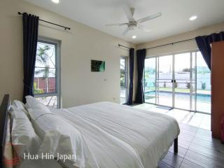 Modern 3 Bedroom Pool Villa with Stunning Mountain View, 10 min to Pak Nam Pran Beach (Completed, Fully Furnished)