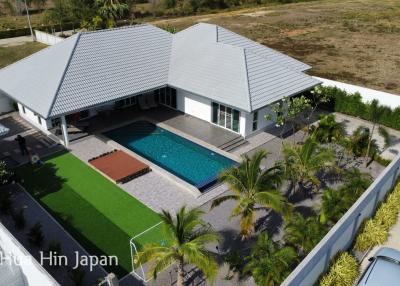 Modern 3 Bedroom Pool Villa with Stunning Mountain View, 10 min to Pak Nam Pran Beach (Completed, Fully Furnished)