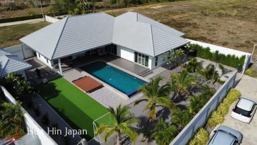 Modern 3 Bedroom Pool Villa with Stunning Mountain View, 10 min to Pak Nam Pran Beach (Completed, Fully Furnished)