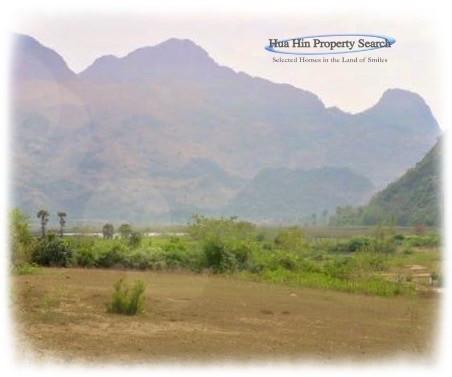 Beautiful Land near the mountain ranges of Sam Roi Yot