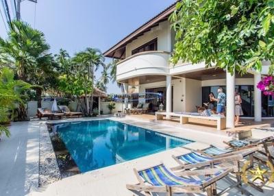 Absolute beach front pool villa for sale