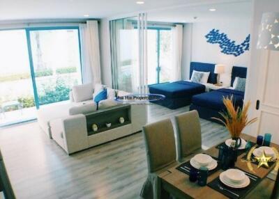 The Crest Santora 2 bedroom condo with pool view for rent Hua Hin