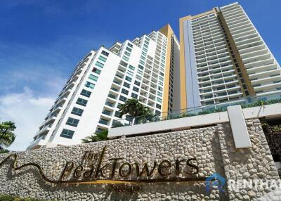 ขายคอนโด The Peak Towers  พระตำหนัก 1 ห้องนอน 43 ตร.ม. วิวทะเลบนชั้นสูง