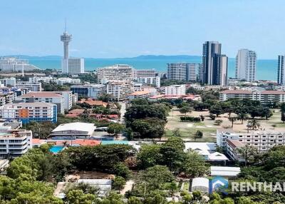 ขายคอนโด The Peak Towers  พระตำหนัก 1 ห้องนอน 43 ตร.ม. วิวทะเลบนชั้นสูง