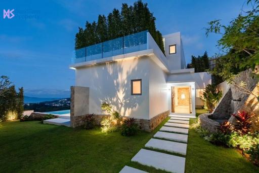 Modern Samui Seaview Villa at Bophut Hills