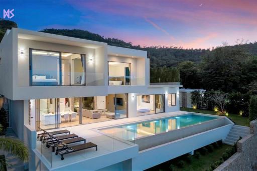 Modern Samui Seaview Villa at Bophut Hills