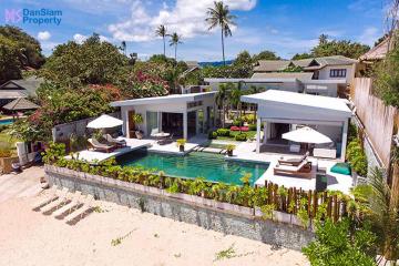 Stunning 5-Bedroom Samui Beachfront Villa in Plai Laem