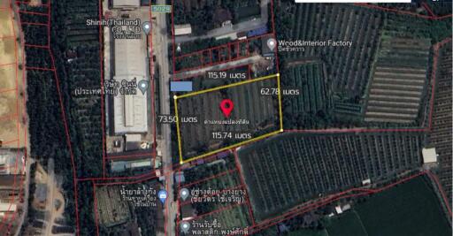Land for sale 4 rai 50 square wah, Road 5029, Suan Som, Ban Phaeo, Samut Sakhon.