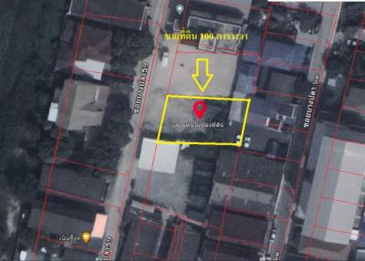 Land for sale, 100 square meters, Soi Bang Pla 59, Theparak Road, Bang Pla, Bang Phli, Samut Prakan.