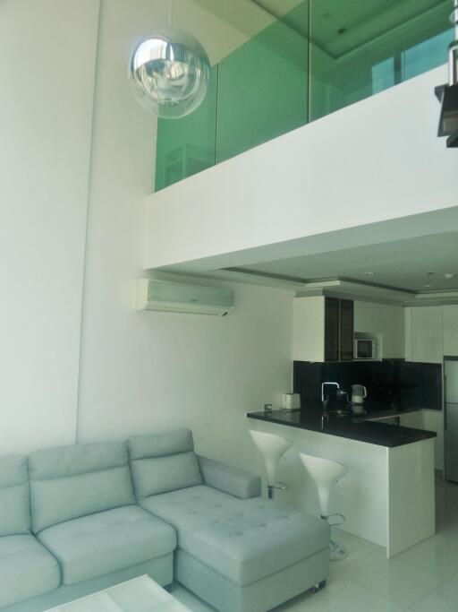 Wongamat Tower Duplex 1 Bed Condo for Sale