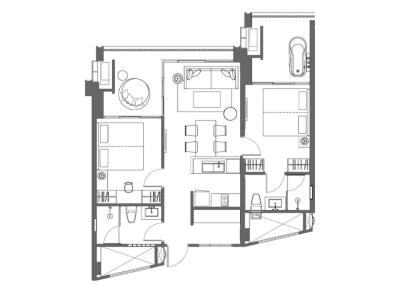 2 Bedroom Mountain View Resale Unit at Saturdays Condo, Naiharn