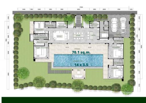 5 Bedroom Private Pool Villa Next to UWC International School