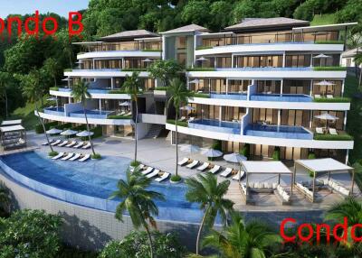 2 Bedroom Ocean View Apartment with Pool in Surin