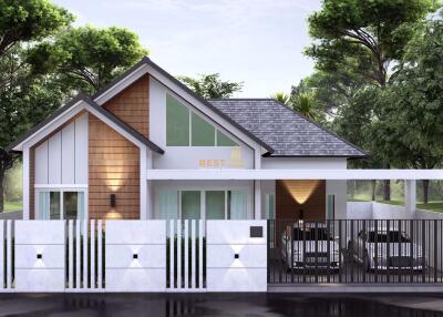 3 Bedrooms Villa / Single House Bang Lamung H010998