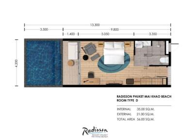 Beachfront and Sea View Studio Condo with Swimming Pool