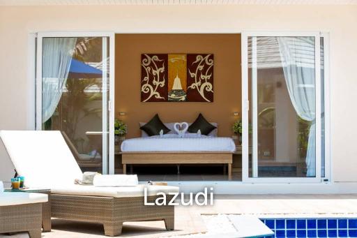 2-Bed Pool Villa Walking Distance to Beach