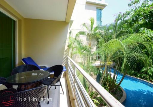 Nice Pool View 2 Bedroom Unit inside San Ploen Beachfront Condominium in Downtown Hua Hin