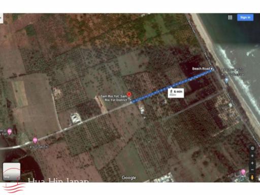 6 Rai Land only 500 meter from Dolphin Bay Beach