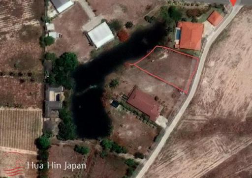 1240 sqm. Land Lakeside view close to Town