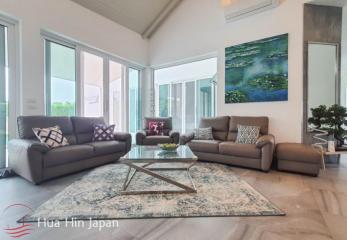 Super Modern 4 Bedroom Pool Villa on 1 Rai Land near the Town (Completed, Fully Furnished)