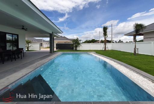 Top Quality Solid 3 Bedroom Pool Villa for Sale near Black Mountain and Hua Hin International School (Off plan)