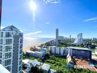 คอนโดแอราส บีชฟอนต์ จอมเทียน ติดหาดจอมเทียน เดินลงทะเลได้ วิวทะเลสวยๆ