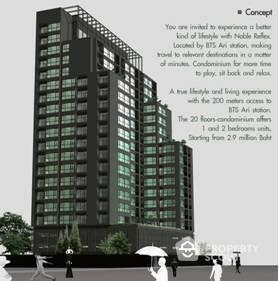 1-BR Condo at Noble Reflex near BTS Ari