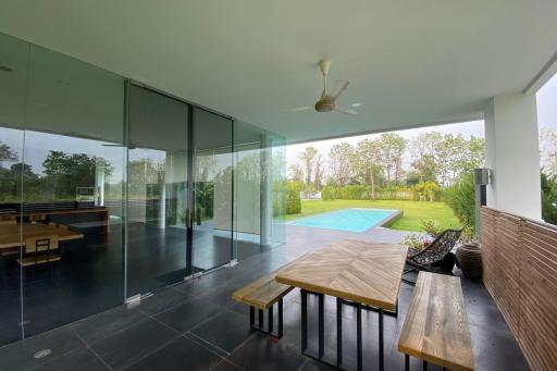 A modern home with pool for sale or rent at Green Vally Golf Course, Mae Rim, Chiang Mai