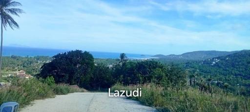 Sea View Mountain land for sale in Lipa Noi