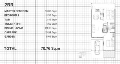 71 ตรม., 2 ห้องนอน, 1 ห้องน้ำ บ้าน ราคา ฿ 5,493,400