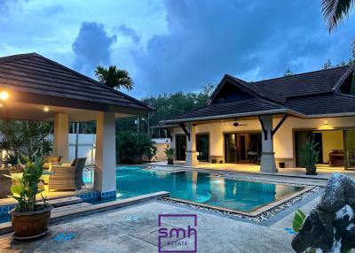 Elegant private 3 bedroom pool villa with large land - 2 min to Mission Hill Golf