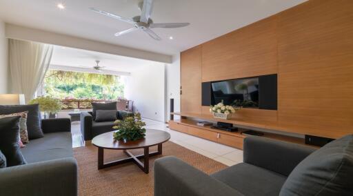 The two-bedroom residence condo near the beach