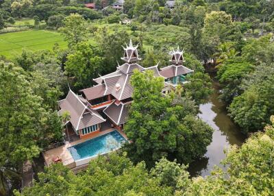 Unique 3 Bedroom Pool Villa on Small Island in Mae Rim