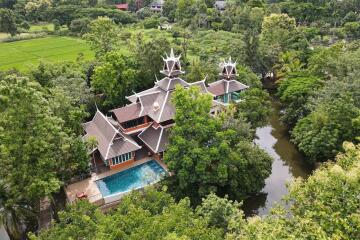 Unique 3 Bedroom Pool Villa on Small Island in Mae Rim