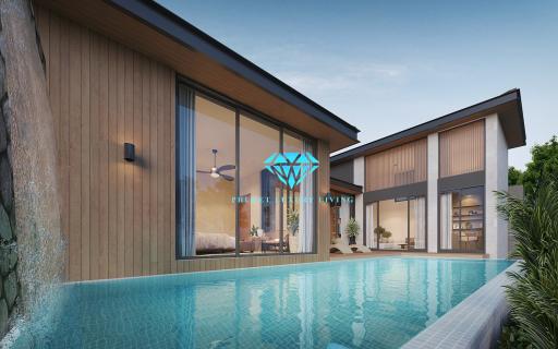 Modern Tropical 3-4 Bedrooms pool villa for sale at Baan Pon, Thalang, Phuket.