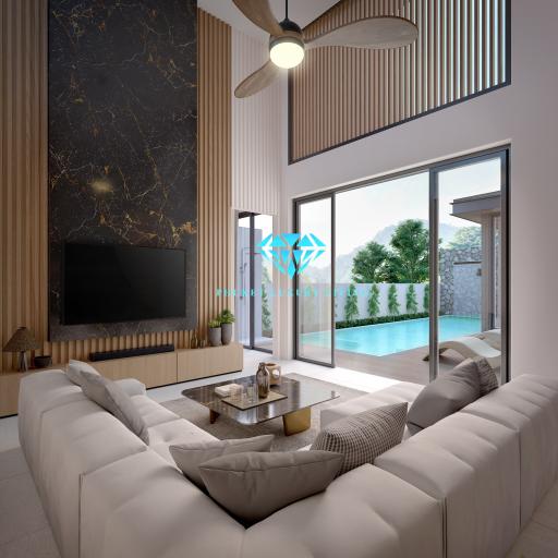 Modern Tropical 3-4 Bedrooms pool villa for sale at Baan Pon, Thalang, Phuket.