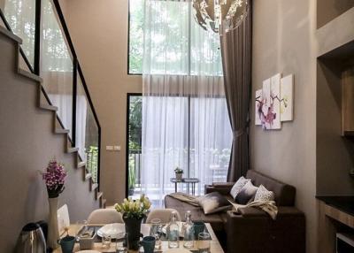 1 bed Duplex in Blossom Condo @ Sathorn-Charoenrat Thung Wat Don Sub District D11499