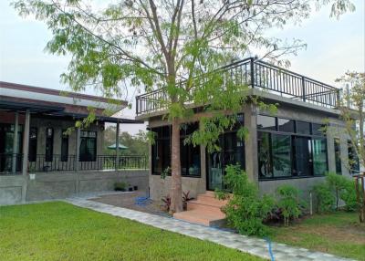 Detached House for sale, 278 sq.wa, Petchburi province, Tha Yang District, mountain view, near tourist attractions