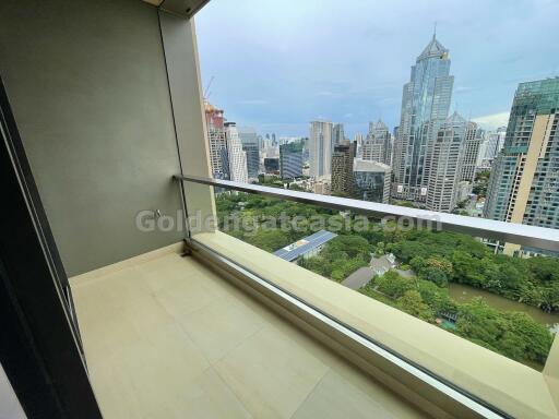 2-Bedrooms on high floor with park views - Sindhorn Residences Langsuan