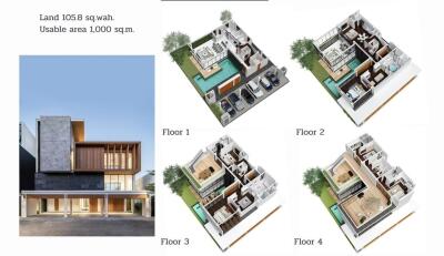 Luxury Modern 4 Story House