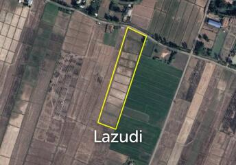 7 Rai Land For Sale With Beautiful Rice Field View